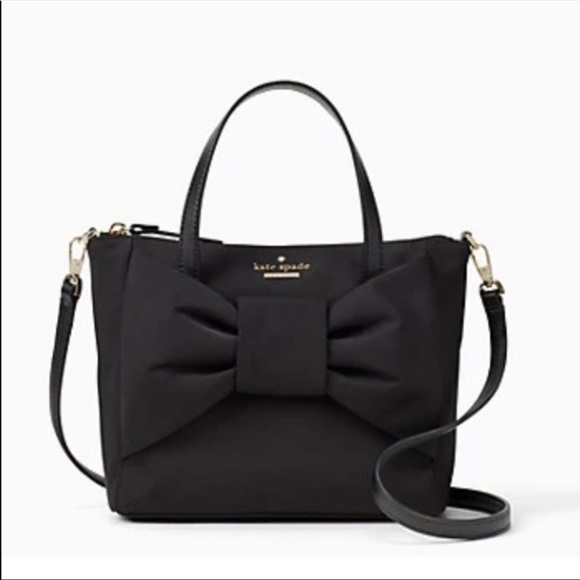 kate spade Handbags - Kate Spade Black Nylon Bow Purse Bag